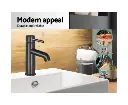 Cefito Bathroom Basin Mixer Tap Round Brass Faucet Vanity Laundry Black