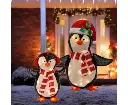 LED Mesh Tinsel 3D Light Up Decoration – 2 Piece Set