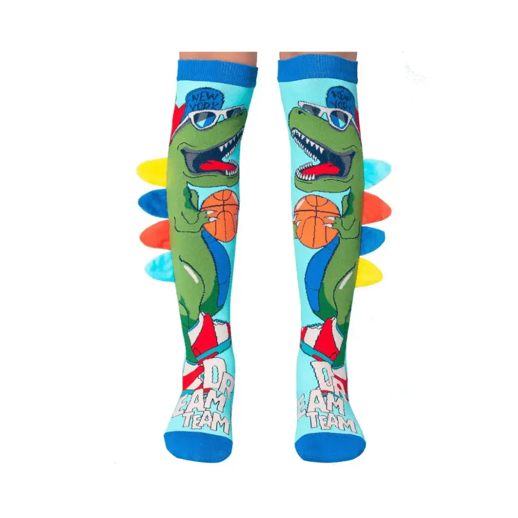 MADMIA Dinosaur Socks With Spikes Kids & Adults Age 6 - 99