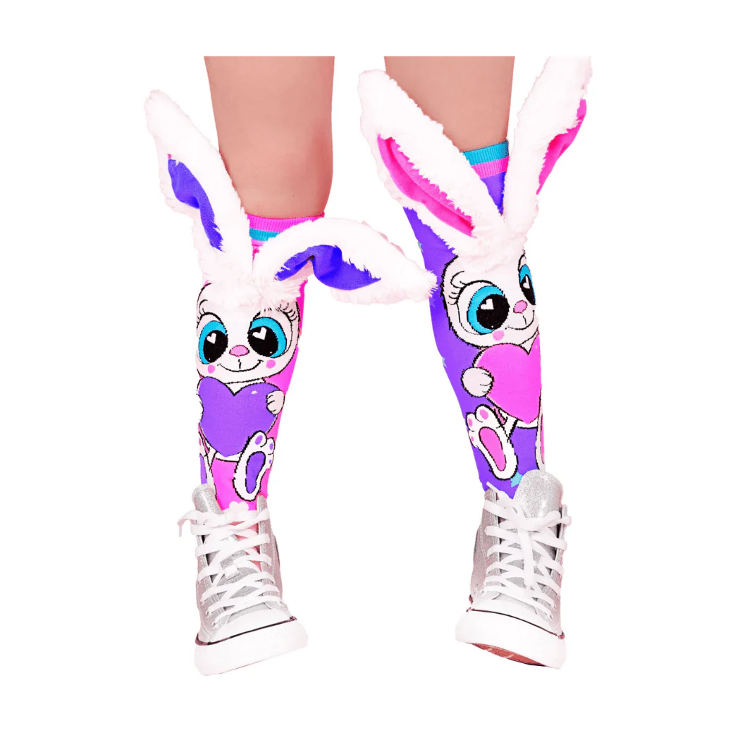 MADMIA Funny Bunny Socks With Ears Toddler Ages 3 - 5