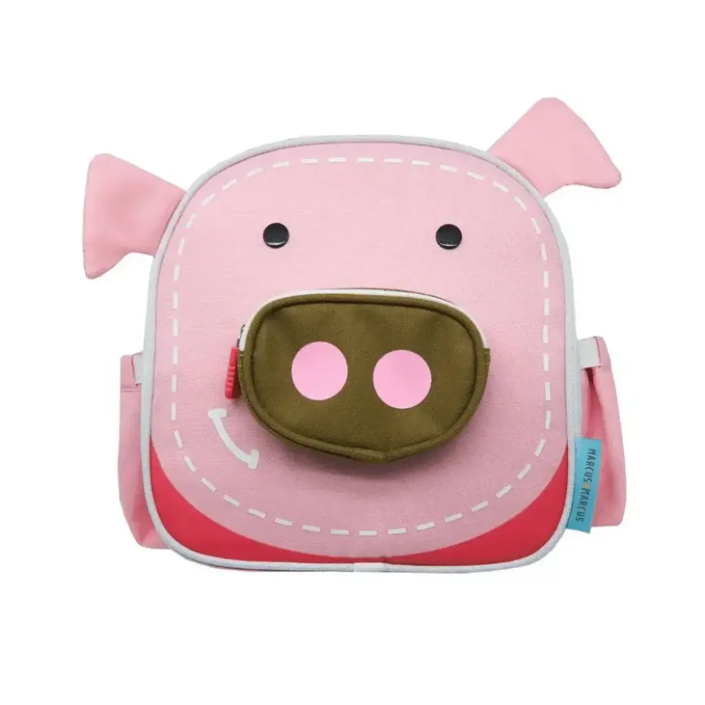 Marcus & Marcus- Insulated Backpacks/Lunch bags Pocky the Pig-Pink