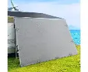 5.2M Caravan Privacy Screens 1.95m Roll Out Awning End Wall Side Sun Shade