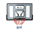 Everfit Basketball Hoop 43" Wall Mounted Backboard Pro Sports Indoor Outdoor