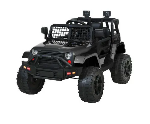 Rigo Kids Ride On Car Electric 12V Car Toys Jeep Battery Remote Control Black