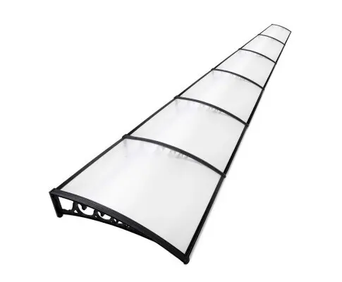 Instahut Window Door Awning Door Canopy Patio UV Sun Shield WHITE 1mx6m