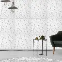 3D PVC Wall Panels Eco-friendly Paintable