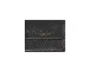 Trussardi Embossed Leather Womens Wallet with Press Button Closure