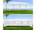 Instahut Gazebo 3x9m Marquee Wedding Party Tent Outdoor Camping Side Wall Canopy 5 Panel White