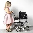 VALCO BABY PRINCESS DOLL STROLLER - RAVEN BLACK