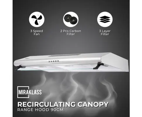 MIRAKLASS Slim Rangehood 90cm MK-RH-2590A-TF