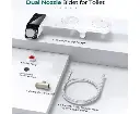 Toilet Bidet Seat Dual Nozzles Bidet Non Electric Toilet Water Sprayer Bathroom