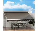 Instahut Retractable Folding Arm Awning Outdoor Awning 4.5Mx3M Canopy Grey