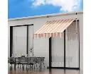 Instahut Retractable Pivot Arm Awning Outdoor Blinds Window Door Canopy 200cm