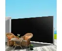 Instahut Side Awning Sun Shade Outdoor Retractable Privacy Screen 2X3M Black X2