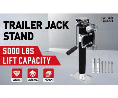 Trailer Caravan Canopy Jack Leg Stand Heavy Duty 2267KG/5000lbs Side Handle