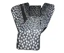 FLOOFI 140 x 145cm Pets Car Back Seat Cover Hammock (Black)