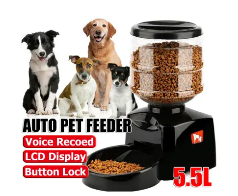 Automatic Pet Feeder Smart Cat Dog Food Dispenser Self Feeding Meal Bottle