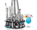 19 Pieces Cocktail Shaker Set Bartender Kit