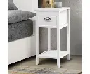 Artiss Bedside Table Nightstand Drawer Storage Cabinet Lamp Side Shelf White