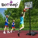 BoPeep Basketball Hoop Stand Kid Rim Ring System Large Backboard Net Height Adjustable