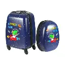 BoPeep 16''13'' 2PCS Kids Luggage Set Travel Suitcase Child Space Dino Backpack