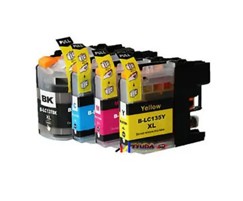 Compatible Premium Ink Cartridges LC139XL / LC135XL Set of 4 - Bk/C/M/Y - for use in Brother Printers