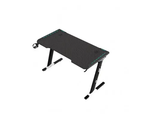 EKKIO RGB Gaming Desk Z Shape Black 140cm