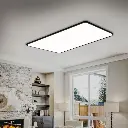 EMITTO Ultra-Thin 5CM LED Ceiling Down Light Surface Mount Living Room Black 96W