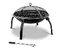 Fire Pit BBQ Portable Outdoor Camping Pits Patio Fireplace 22"