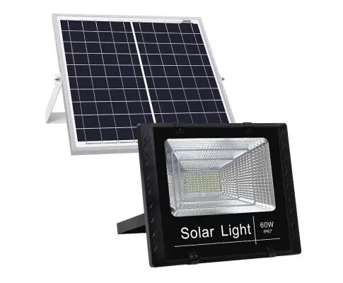 LED Solar Lights Street Flood Light Remote Outdoor Garden Security Lamp 60W