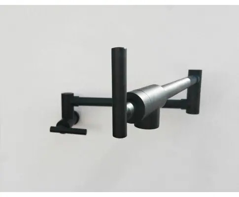 Matte Black Kitchen tap Wall Mounted Pot Filler Single Cold Water inlet