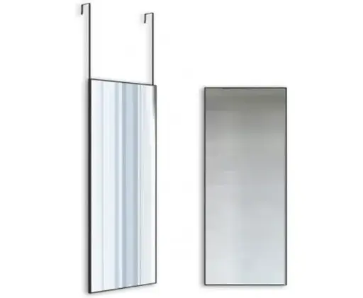 Full-Length Mirror Long Standing for Bedroom and Bathroom (106 x 35 cm, Black)