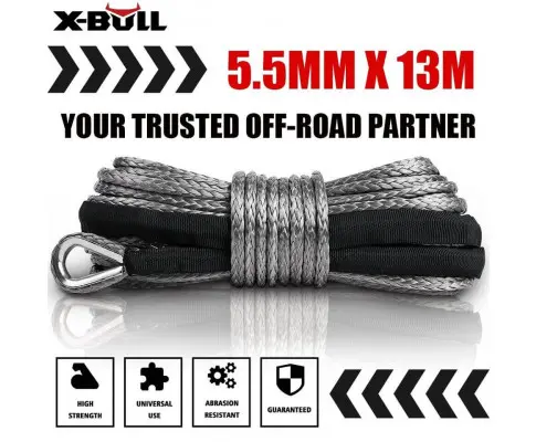 X-BULL Electric Winch 12V 5000LBS Wireless Steel Cable ATV Boat With 13M Synthetic Rope