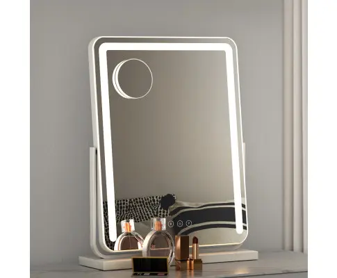 Embellir Makeup Mirror with Lights Hollywood Vanity LED Mirrors White 40X50CM