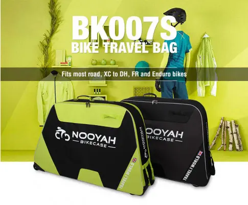 NOOYAH Bike GREY Travel Case Bike Bag Shell EVA Tough material MTB Mountain Bike Road Bike TT 700c Gravel Bike Ebike 29er etc