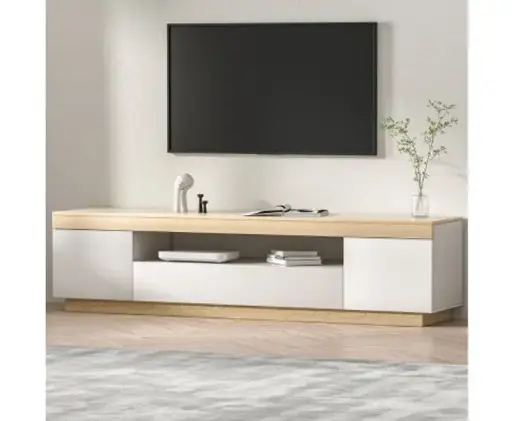 Artiss TV Cabinet Entertainment Unit Stand 180CM White Wood