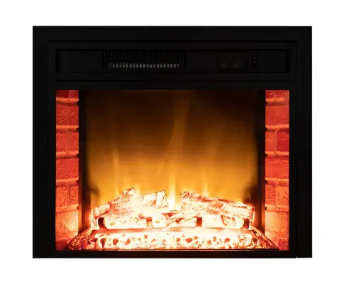 CARSON 65cm Electric Fireplace Heater Wall Mounted 1800W Stove with Log Flame Effect