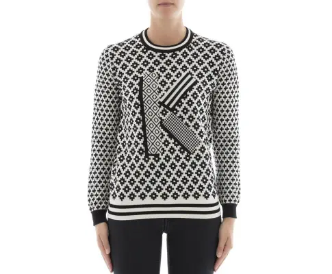 Iconic Kenzo Sweater with All-Over Design XL Women