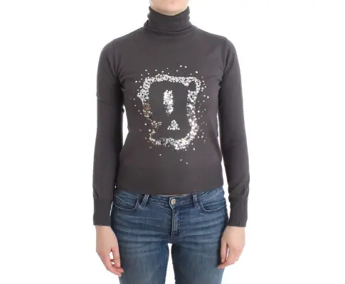 John Galliano Turtleneck Sweater with Logo Details XS Women