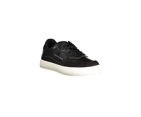 Calvin Klein Men's Black Polyester Sneaker - 42 EU