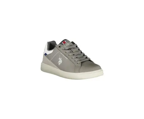 US POLO ASSN Men's Gray Polyester Sneaker - 41 EU