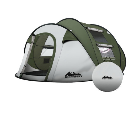 Weisshorn Instant Up Camping Tent 4-5 Person Pop up Tents Family Hiking Beach Dome