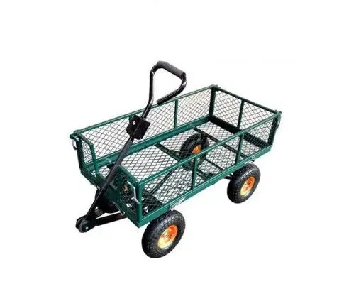 300kg Gardeon Mesh Garden Cart Steel Removable Sides Trolley Wagon ATV Trailer