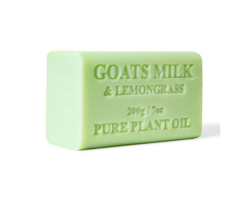 2x 200g Goats Milk Soap Bars Lemongrass Scent Pure Natural Australian Skin Care