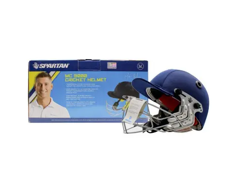 Spartan MC LE Jnr Junior Cricket Helmet Youth - Large Size - Navy