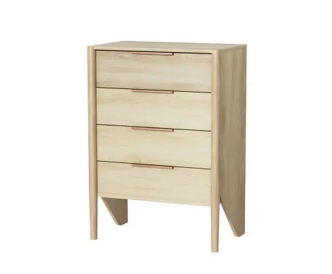 Artiss 4 Chest of Drawers - INEZ Oak