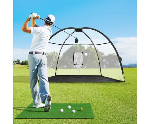 Everfit 3.5m Golf Practice Net with Driving Mat Training Aid Target Hitting