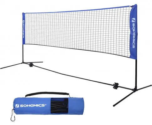 SONGMICS 3m Portable Tennis Badminton Net Blue