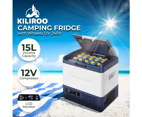 KILIROO Portable Camping Fridge 15L