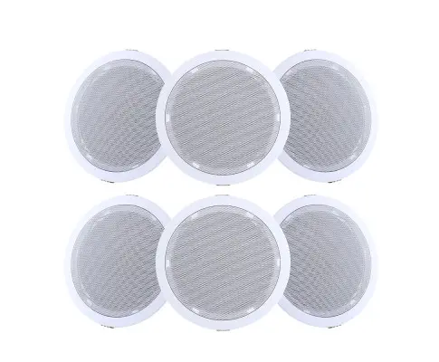 Giantz 6 Inch Ceiling Speakers In Wall Speaker Home Audio Stereos Tweeter 6pcs